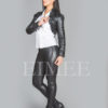 Ladies Soft Leather Waistcoat Steampunk Bolero Ruffled SAMERO by EimeeGB steampunk buy now online