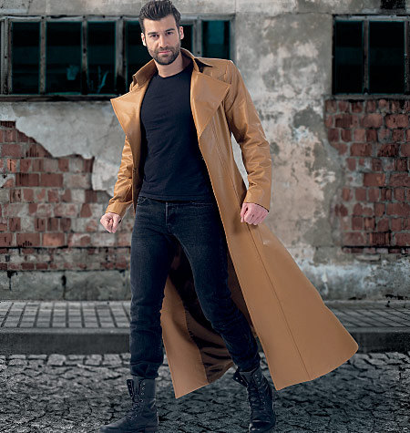 McCalls M7374 Sewing Pattern - Mens Trench Coat Pattern -Size 38 - 40 - 42 - 44 or 46 - 48 - 50 - 52- Matrix Coat pattern by SunshineRd steampunk buy now online