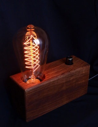 Edison lamp Vintage lamp Christmas gift Industrial lamp Wood lamp Steampunk lamp Handmade lamp Table lamp Desk lamp Edison bulb Edison lamps by WoodTribeStudio steampunk buy now online