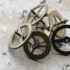 Vintage clock brass gears -- set of 6 steampunk buy now online