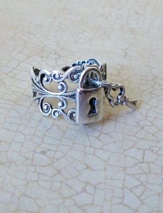 Lock and Key Steampunk Ring EXCLUSIVE DESIGN steampunk buy now online