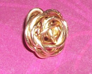 Handmade Wire Charm Rose Button 4 steampunk buy now online