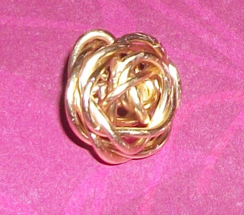 Handmade Wire Charm Rose Button 4 steampunk buy now online
