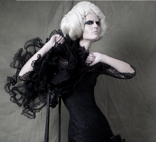 Gothic Exotica Burlesque Black Tulle & Lace Shrug Bolero Couture Gaga Evening Glamour DARKER MY LOVE steampunk buy now online