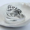 Antique Spoon Ring - Evening Star 1950- Silverware Jewelry steampunk buy now online