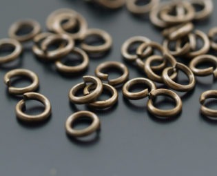 100 Pcs 0.80 x 5 mm Antique Brass Round Jump Ring Connectors Findings steampunk buy now online