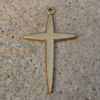 Medium Vintage Brass Cross Pendant. 1-1/2 Inch. steampunk buy now online