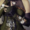 Steampunk Accessory Gauntlets - Arm Corset with Embroidered Detail - Pirate Renaissance- Custom to Order steampunk buy now online