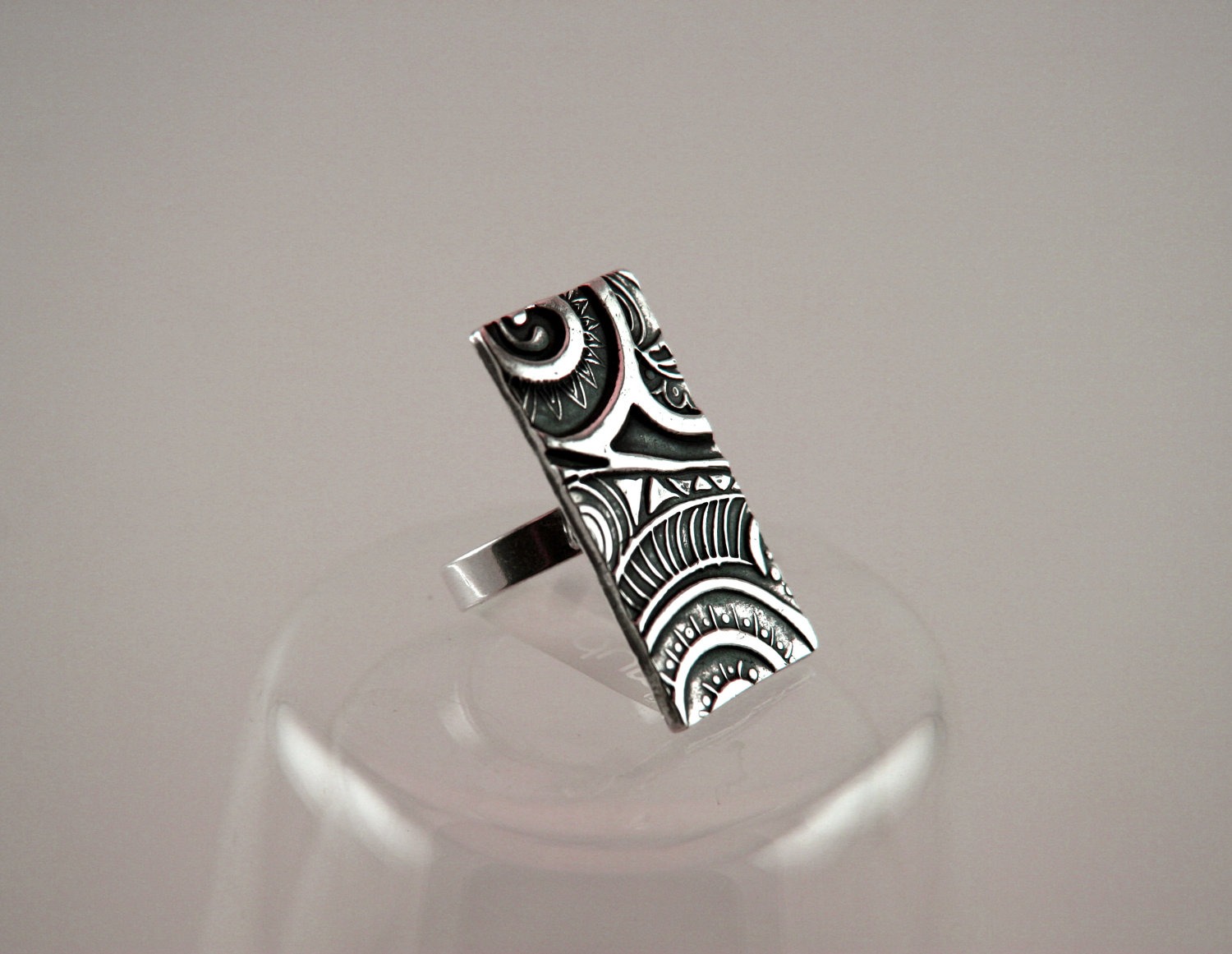 Aztec Silver Ring steampunk buy now online