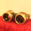 Steampunk Goggles standard brass and brown leather build with choice of lenses steampunk buy now online