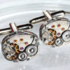 LONGINES Steampunk Cufflinks - Luxury Swiss Silver Vintage Watch Movement - MATCHING Men Steampunk Cufflinks / Cuff Links - Wedding Gift steampunk buy now online