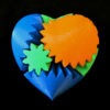 Geek Love 3D Printed Mechanical Gear Heart Toy steampunk buy now online