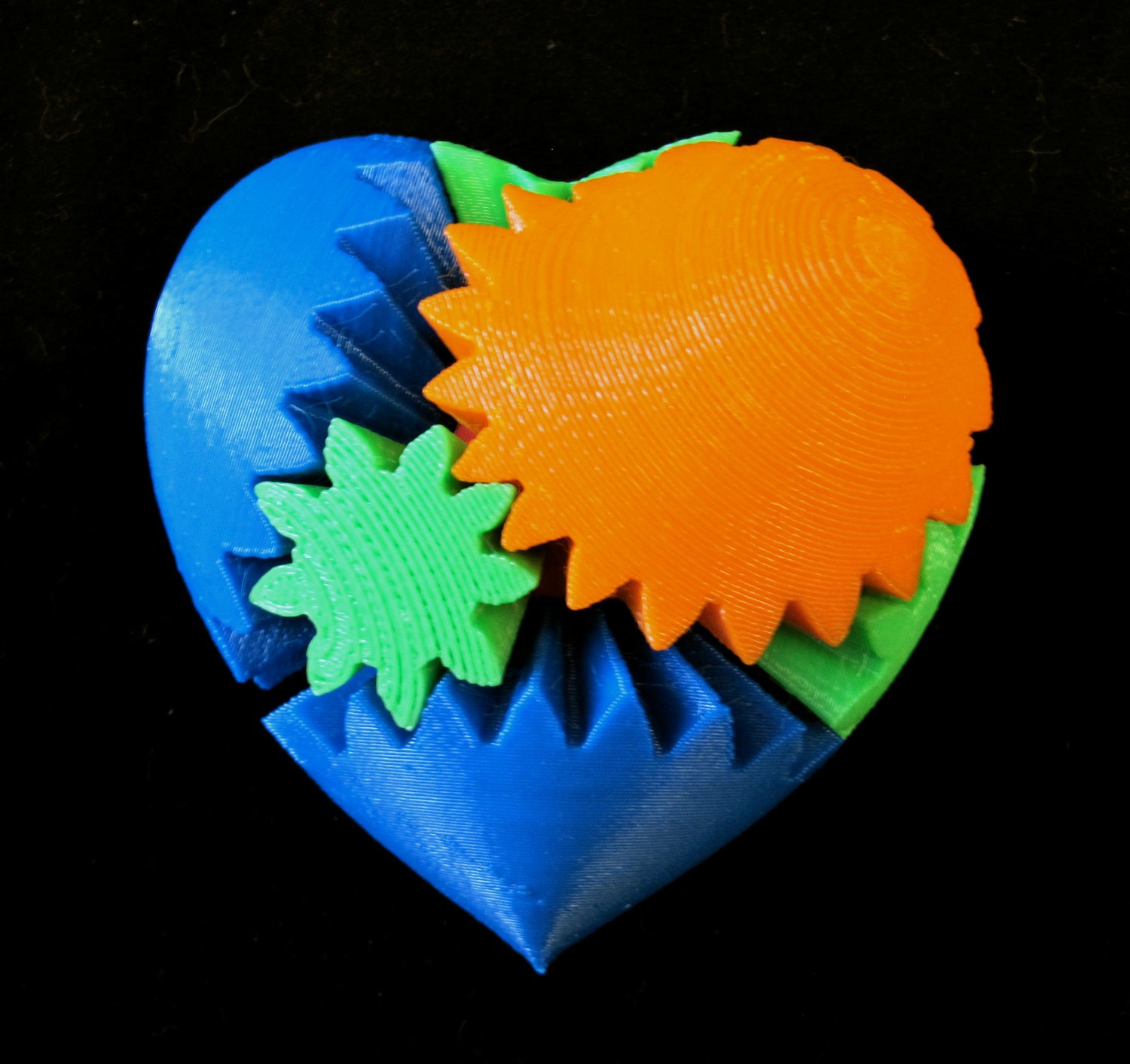 Geek Love 3D Printed Mechanical Gear Heart Toy steampunk buy now online