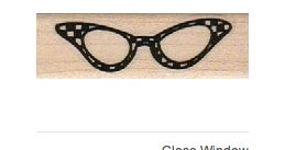 1950s cat glasses retro unmounted rubber stamp number 10604 steampunk buy now online