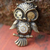 Mechanical Steampunk Cogular Owl Necklace steampunk buy now online