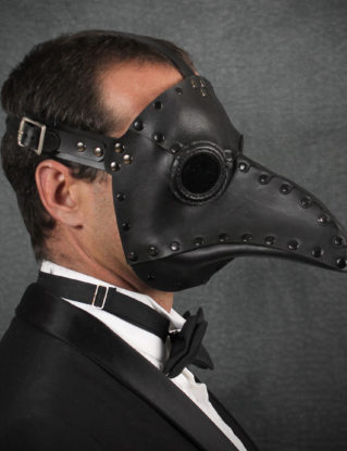 Plague Doctor mask in Black "Krankheit" steampunk buy now online