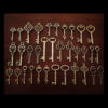 Keys to the Kingdom - Skeleton Keys - 75 x Vintage Keys Antique Bronze Brass Skeleton Keys Old Skeleton Set steampunk buy now online