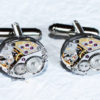 LONGINES Men Steampunk Cufflinks - Luxury Swiss Silver Vintage Watch Movement Steampunk Cufflinks / Watch Cuff Links - Wedding Gift for Him steampunk buy now online