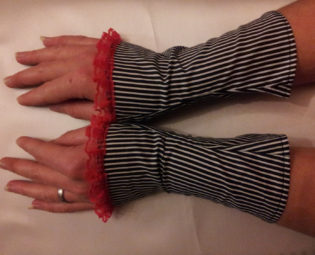 black and white pinstripe cuffs steampunk buy now online