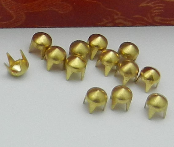 DIY Cone Stud--100 pcs 6mm Steampunk Gold Cone studs Rivets(4 legs) steampunk buy now online