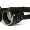 STEAMPUNK GOGGLES black leather blackened brass SMPL Solid Frames steampunk buy now online