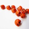 Orange Skull Beads For Jewelry Out of Dyed Howlite steampunk buy now online