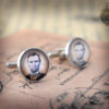 Cufflinks - Gothic- Steampunk "President Abraham Lincoln" - vintage style - hand made - Gift for Him - steampunk buy now online