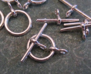 10 sets - Silver Toggle Clasps - Antique Silver - (ASTC) steampunk buy now online