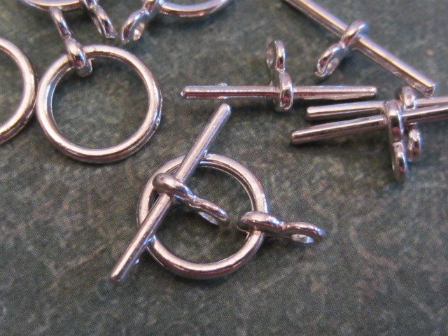 10 sets - Silver Toggle Clasps - Antique Silver - (ASTC) steampunk buy now online