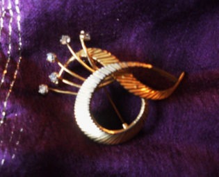 Vintage steampunk goth victorian 1960s gold code diamante brooch steampunk buy now online