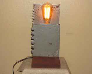 Found Metal Artifact Lamp Number 59 steampunk buy now online