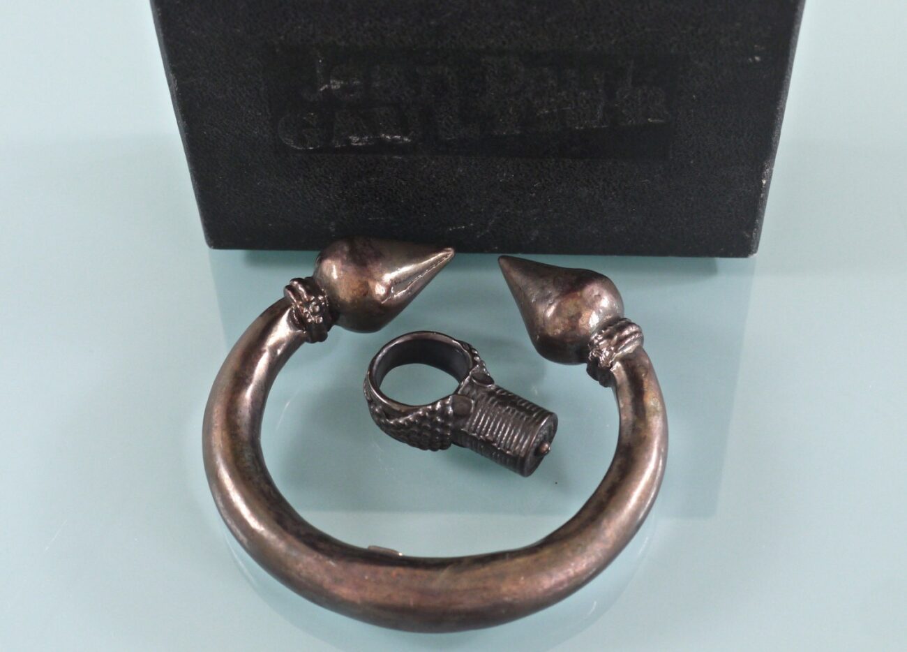SALE--Vintage Jean Paul Gaultier Ring Bracelet Set steampunk buy now online