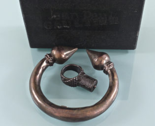 SALE--Vintage Jean Paul Gaultier Ring Bracelet Set steampunk buy now online