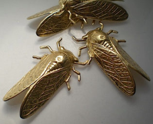 4 large brass cicada charms steampunk buy now online