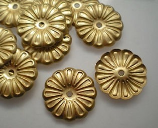 12 brass mirror rosettes, No. 9 steampunk buy now online