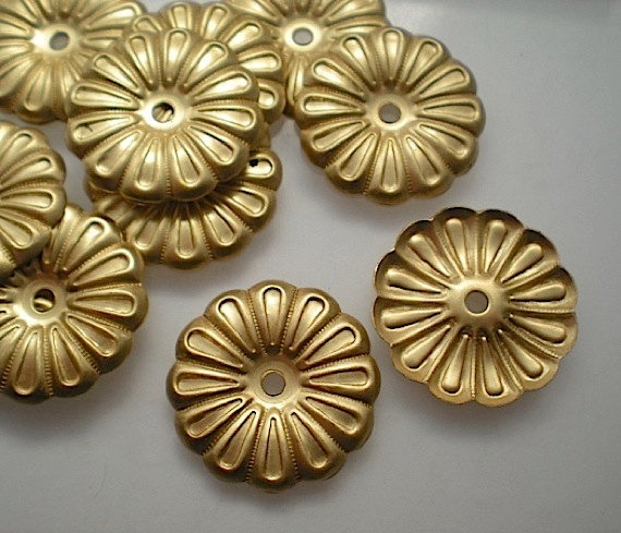 12 brass mirror rosettes, No. 9 steampunk buy now online
