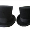 STTHBA - Black Wool Felt Top Hat in sizes 55-61cm circumference. steampunk buy now online