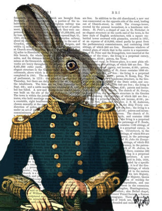Lieutenant Hare : Military Print, rabbit print Wall Art Wall Decor, steampunk hare art print gift for men him digital painting steampunk buy now online