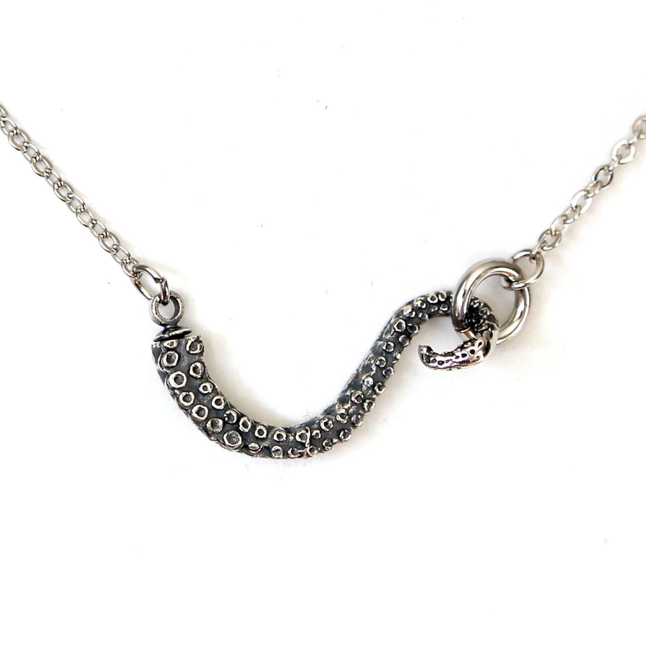 Octopus Tentacle Choker Necklace Sideways Silver Octopus Tentacle Jewelry 115 steampunk buy now online