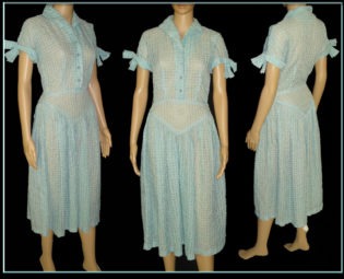 Vintage 1940s Dress . Aqua Art Deco Garden Party Swing Jive Mad Men Bombshell Pinup Rockabilly Cocktail Career Steampunk Designer steampunk buy now online