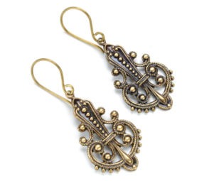Bohemian Earrings Filigree Earrings Antique Brass Gypsy Earrings Dangle Earrings Boho Jewelry Steam Punk Jewelry by Victorian Curiosities steampunk buy now online
