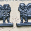 Brass Sphynx, Left and Right Stampings, Black Satin Finish steampunk buy now online