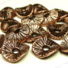 Tibetan Style Copper Red Wavy Metal Spacer Beads - 20pcs - Textured Rondelle Spacers - 9x8mm - BH5 steampunk buy now online