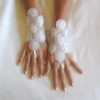 White multicolor thread glove cuff belly dance burlesque elegant Lolita steampunk gothic sexy belly dancer steampunk buy now online