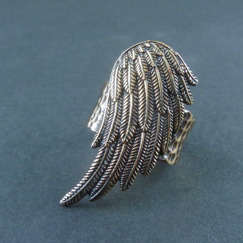 Angel Wing Ring - Bronze Wing Ring steampunk buy now online