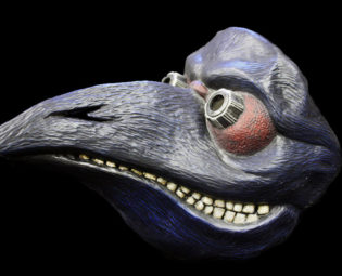 Plague Doctor Mask (black & blue) steampunk buy now online