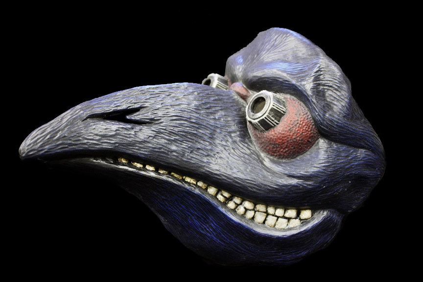 Plague Doctor Mask (black & blue) steampunk buy now online