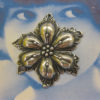 Silver Ox Plated Brass Flower Stampings 2163SOX x2 steampunk buy now online