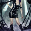 ROKKU short tight latex SKIRT steampunk buy now online