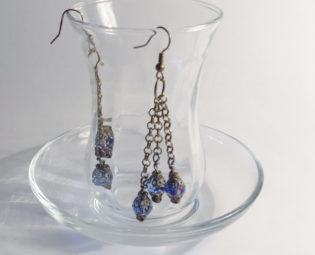 lantern style glass earring steampunk buy now online